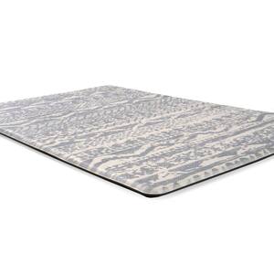 Gray Distressed Boho 18 in. x 30 in. Anti Fatigue Standing Mat