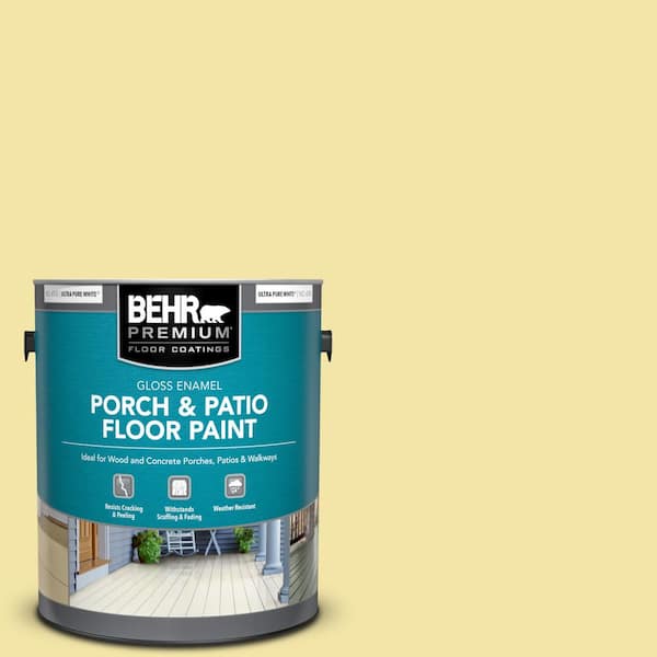 BEHR PREMIUM 1 gal. #P320-3 Lily Bulb Gloss Enamel Interior/Exterior Porch and Patio Floor Paint