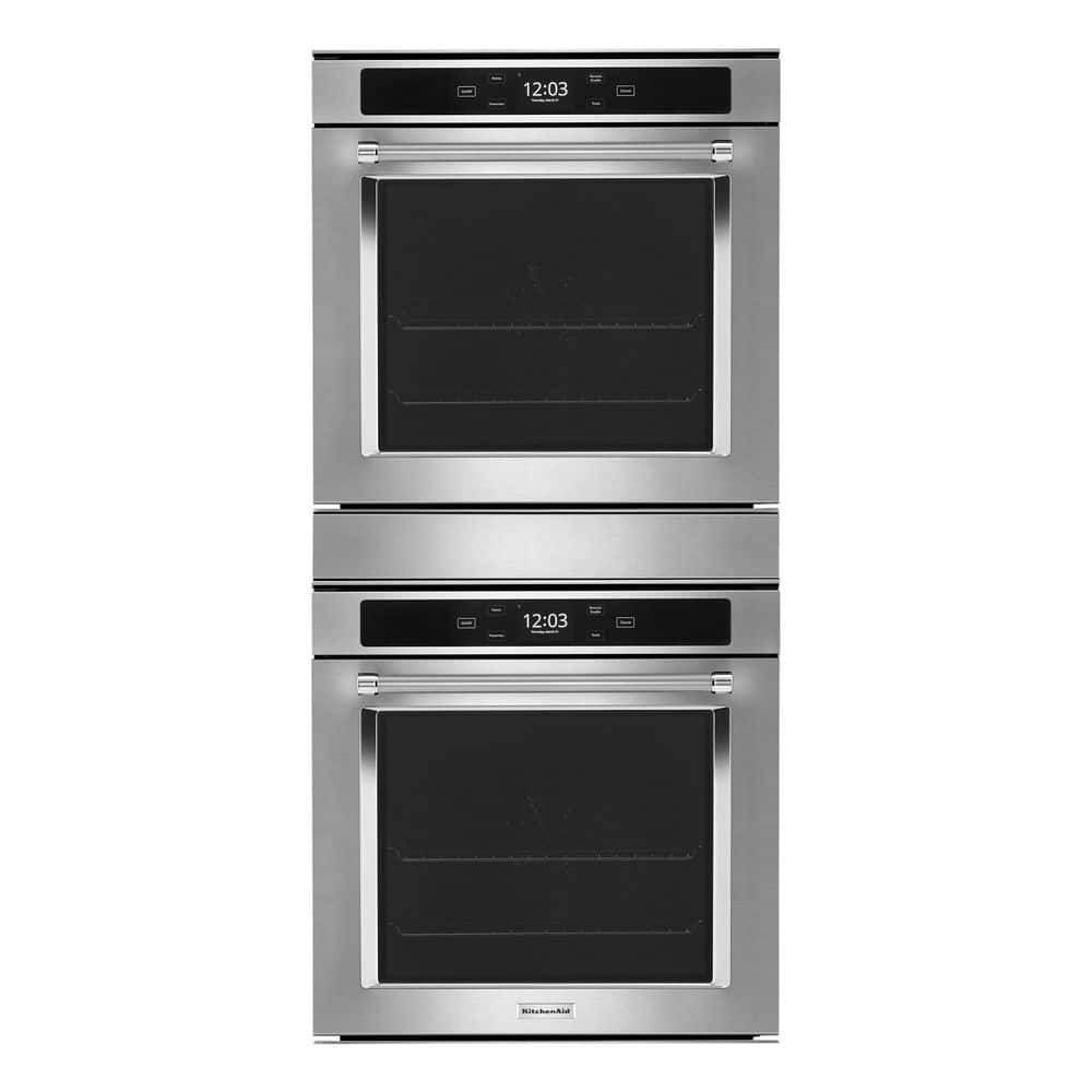 KitchenAid KODC304EBL 24 Electric Double Wall Oven with True