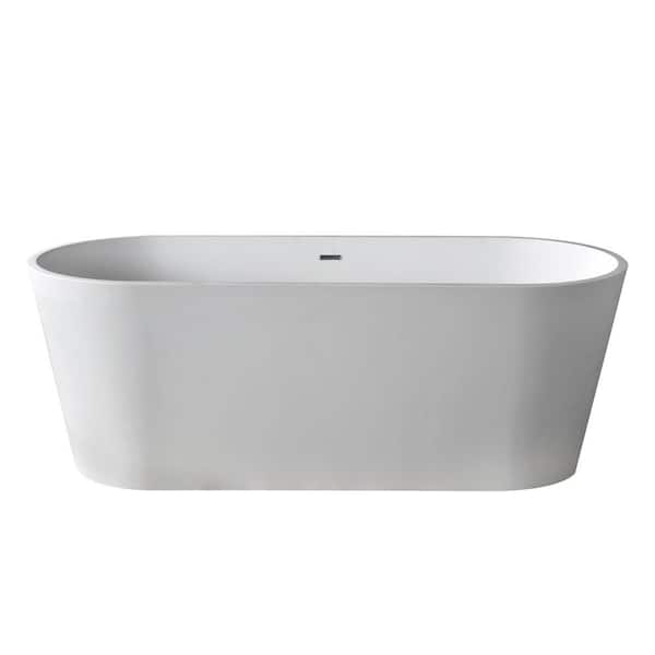 ANZZI Kosima Series 67 in. x 28 in. Flat Bottom Solid