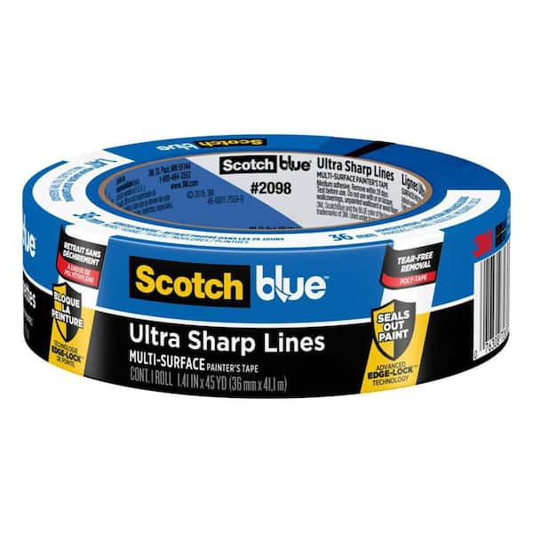 3M Scotch 1.41 in. x 60 yds. Delicate Surface Painter's Tape with Edge-Lock  2080-36EC - The Home Depot