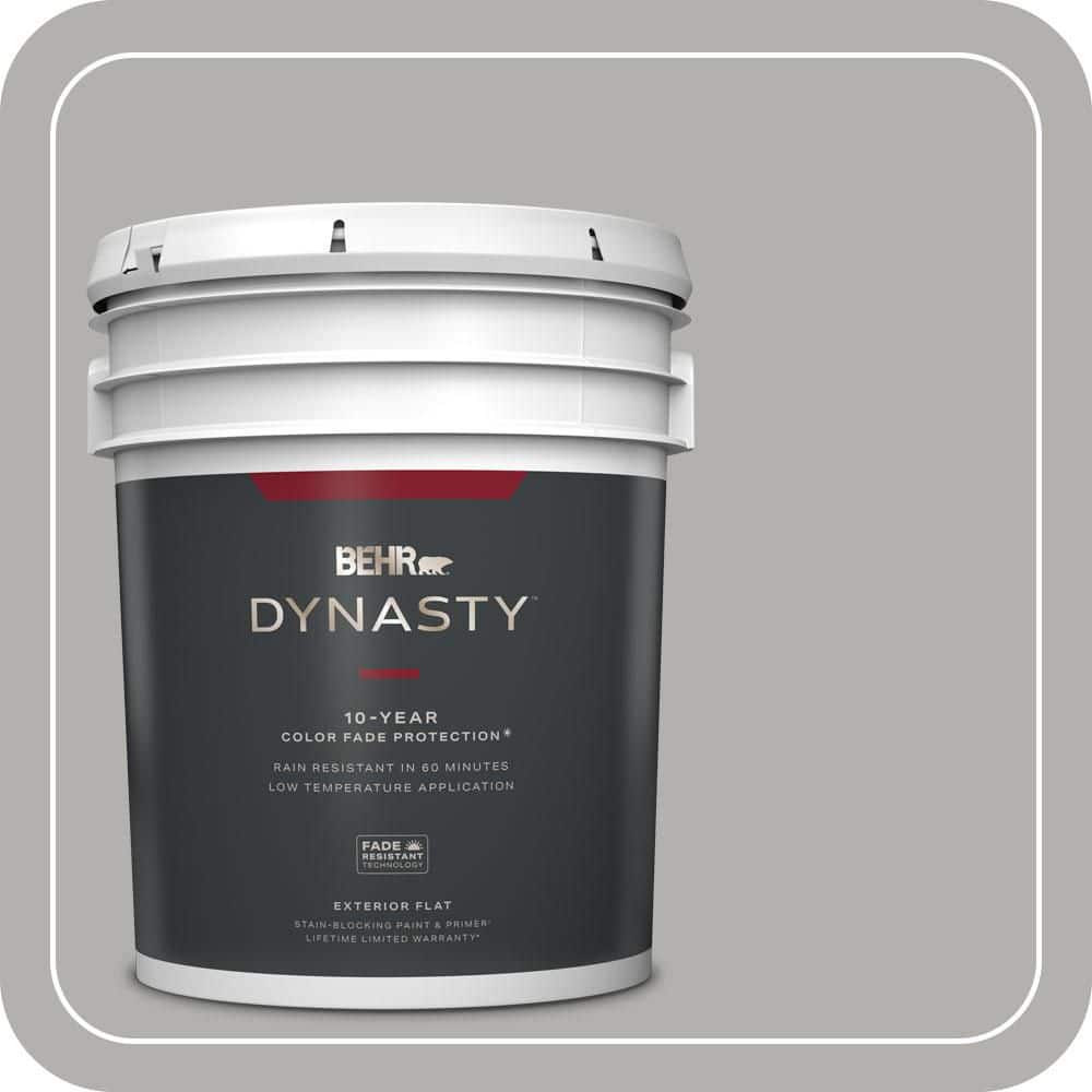 5 gal. #BXC-25 Colonnade Gray Flat Exterior Stain-Blocking Paint & Primer price history on PriceWatchPro