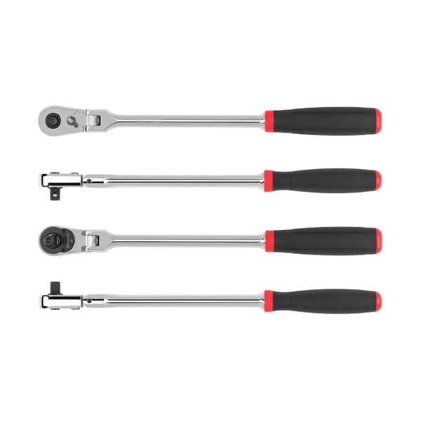 TEKTON 3/8 in. Drive x 12 in. Flex Head Quick-Release Comfort Grip