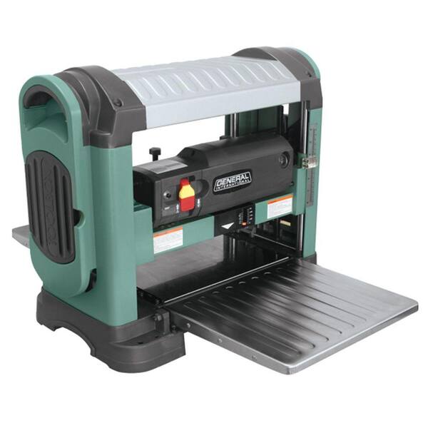 General International 13 in. Heavy Duty Corded Bench Top Planer with Helical Cutter Head