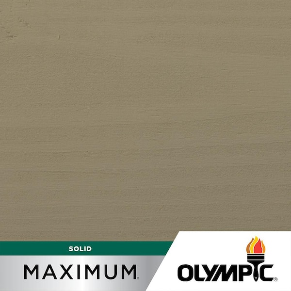 Olympic Maximum 5 gal. Cape Cod Gray Solid Color Exterior Stain and Sealant in One