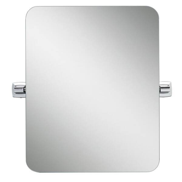 H Single Tilt Mirror In Chrome Pwd69 Pc, Rectangular Pivot Mirror Chrome