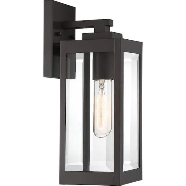 Quoizel Westover 1-Light Western Bronze Outdoor Wall Lantern Sconce