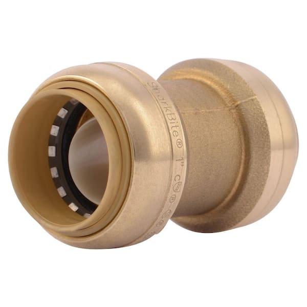 SharkBite 1 in. Push-to-Connect Brass Coupling Fitting