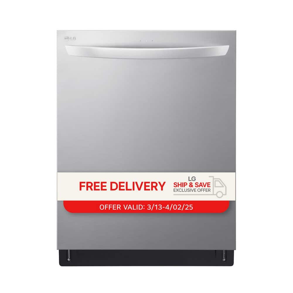 LG 24 in. in PrintProof Stainless Steel Top Control Dishwasher 