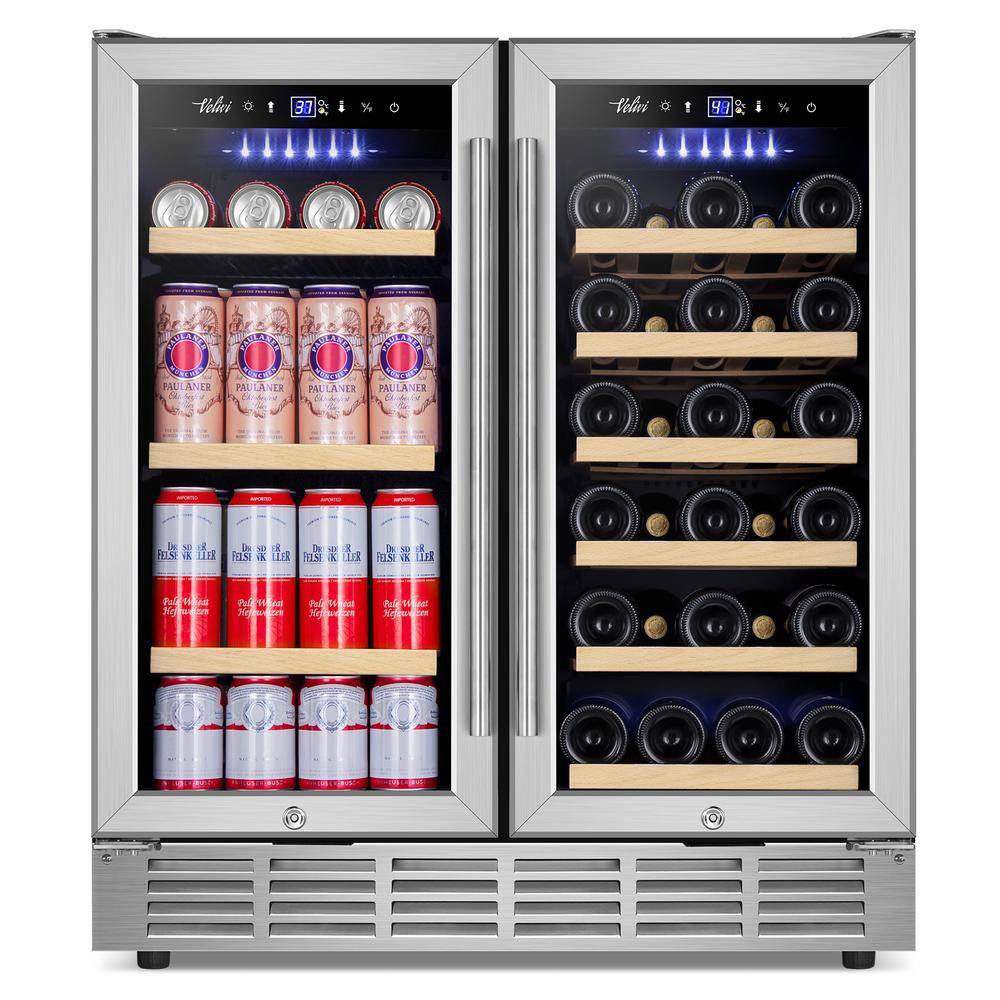 Velivi 30 In.dual Zone 33-wine Bottles And 80-can Built-in And 