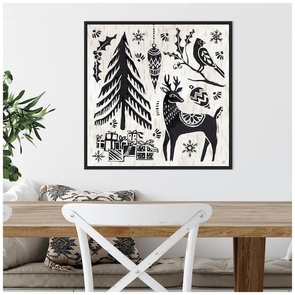  Amanti Art Framed Wall Art Print (33x41) Pyjama Llama