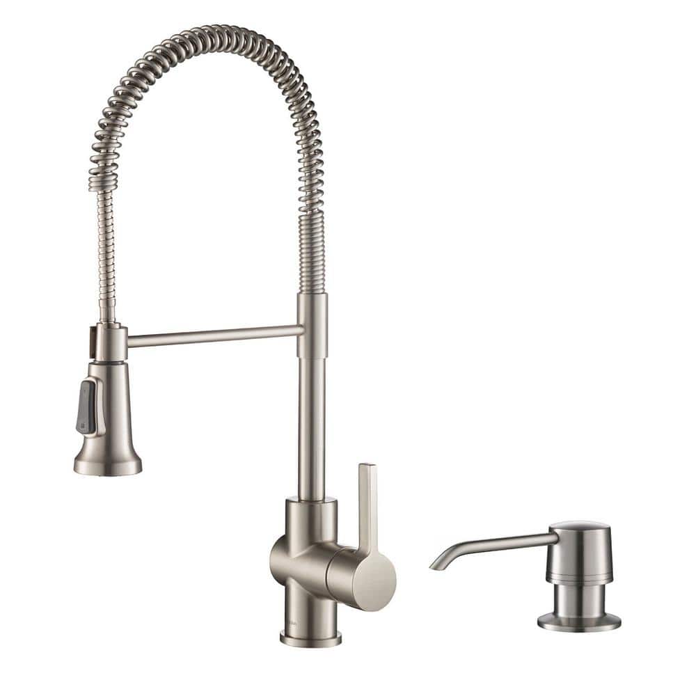 KRAUS Britt Single Handle Pull Down Sprayer Kitchen Faucet with