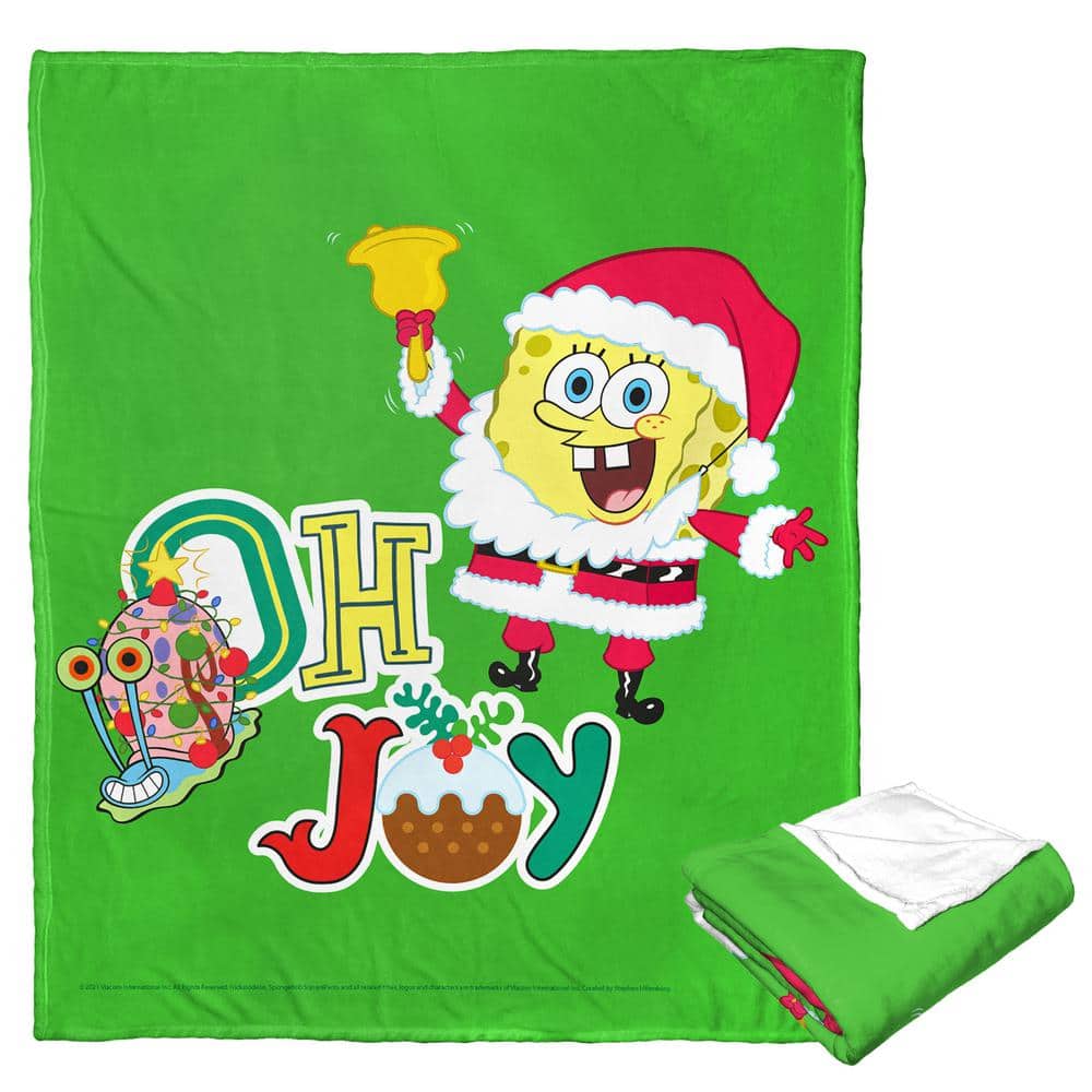 THE NORTHWEST GROUP Spongebob Oh Joyful Holiday Silk Touch Throw