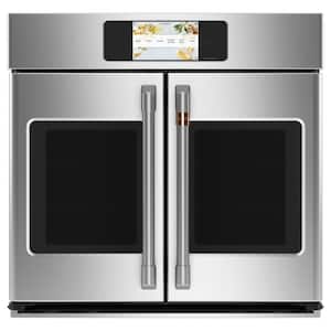 30 in. Smart Single Electric French-Door Wall Oven with Convection Self-Cleaning in Stainless Steel