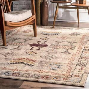 Edith Transitional Tribal Beige 5 ft. x 8 ft. Area Rug