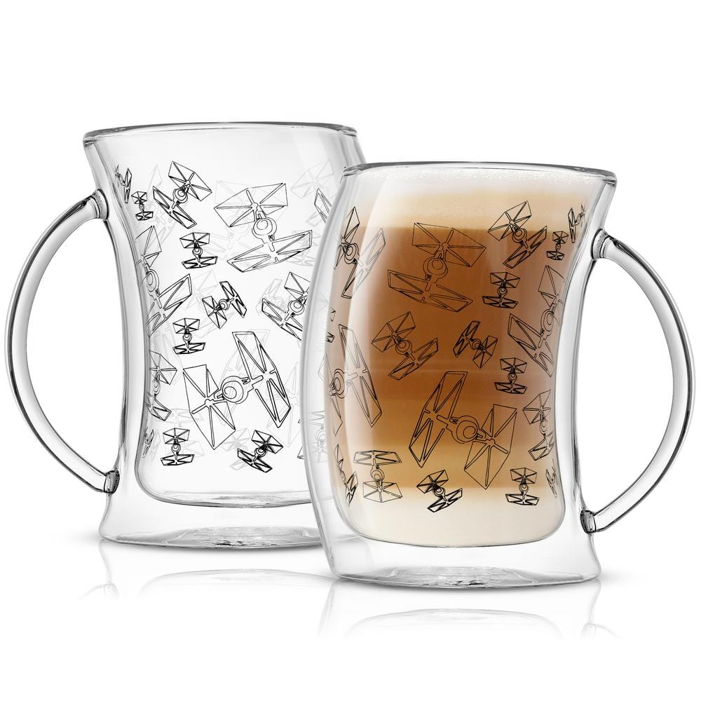JoyJolt 5.4-fl oz Glass Borosilicate Glass Cappuccino Cup Set of: 4 in the  Drinkware department at