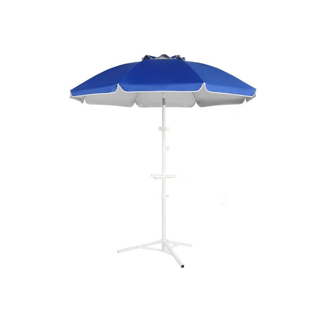8.16 lb. Fiberglass Iron Carbon Steel Patio Umbrella Base in Black 44. 6in Royal Blue Adjustable Sun Shade price history on PriceWatchPro