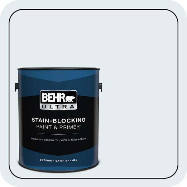 BEHR ULTRA 1 gal. #PPL-14 Mountain Air Satin Enamel Exterior Paint & Primer