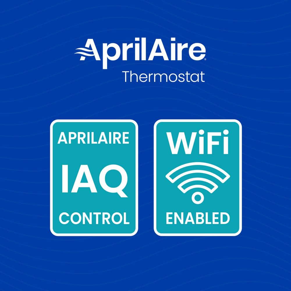 AprilAire White Programmable Wi-Fi Smart Thermostat with IAQ Control