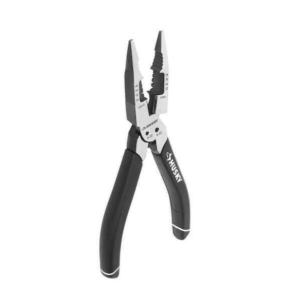 LEONTOOL 6 In 1 Multifunctional Electrician Pliers 8 Inch Heavy Duty Long  Nose Pliers with Wire Stripper Crimper Cutter Needle Nose Pliers for  Electrical Wiring Work Industrial or Household 