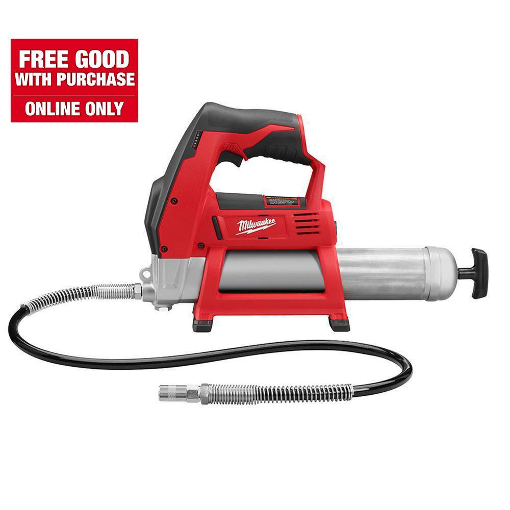 Milwaukee M12 12V Lithium-Ion Cordless Grease Gun (Tool-Only) 2446-20 Sansujyuku sansujyuku.com