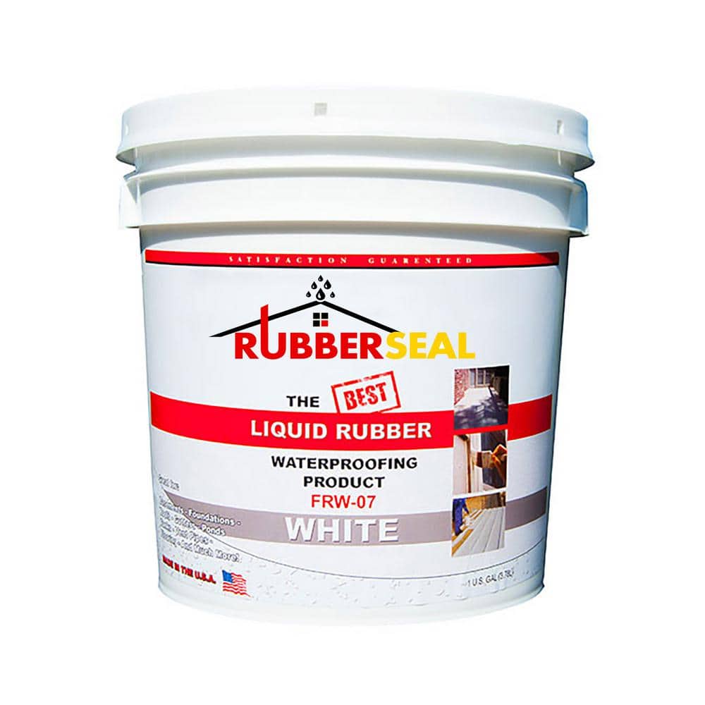 Liquid Rubber Silicone Roof Coating, White, 1 Gallon