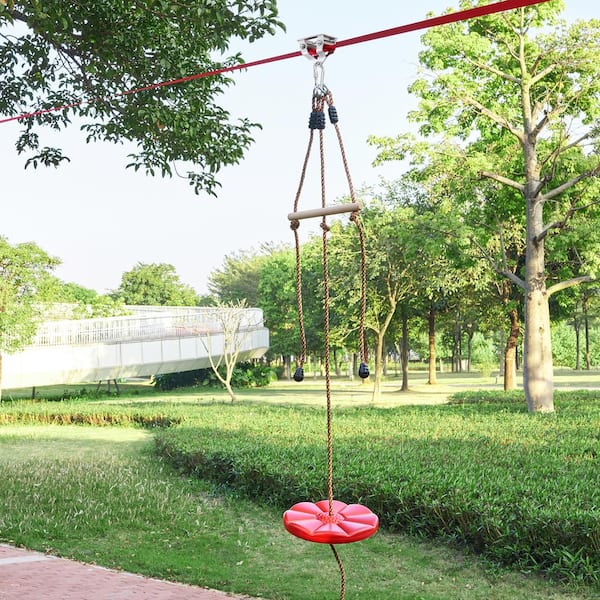 VEVOR Zipline Kit for Kids and Adult 65 ft. Zip Line Kits Up to