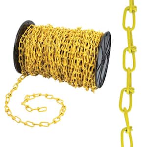 #2/0 x 175 ft. Zinc Plated Steel Double Loop Chain, Yellow