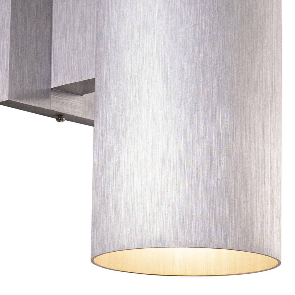 Chiasso Satin Aluminum Cylinder Wall Sconce with Dimmable Lighting