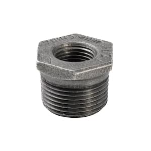 1 in. x 1/2 in. Black Malleable Iron Hex Bushing Fitting