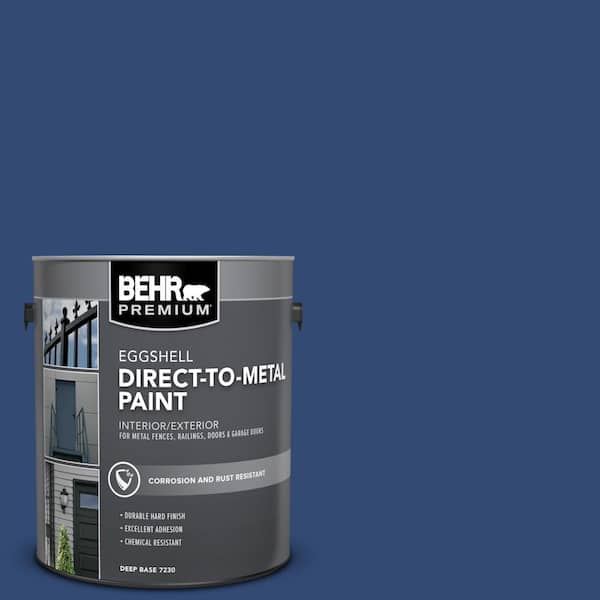 1 gal. #S-H-580 Navy Blue Eggshell Direct to Metal Interior/Exterior Paint