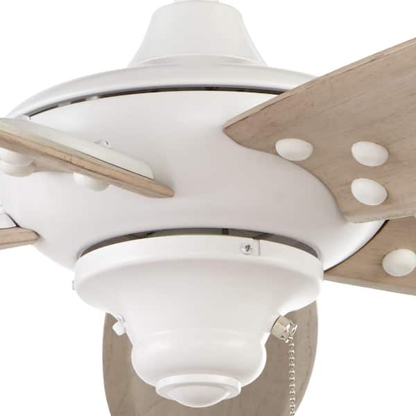 Indoor/Outdoor Matte White Ceiling Fan Home Decorators Collection Altura 48 in 