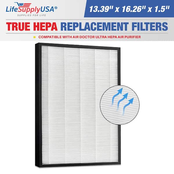 True HEPA Filter Replacement Compatible with Air Doctor Ultra HEPA Air Purifier