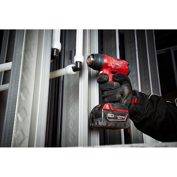 Milwaukee - M18 18V Lithium-Ion Cordless Compact Heat Gun Kit W/(1) 5.0Ah Batteries, Charger, Hard Case
