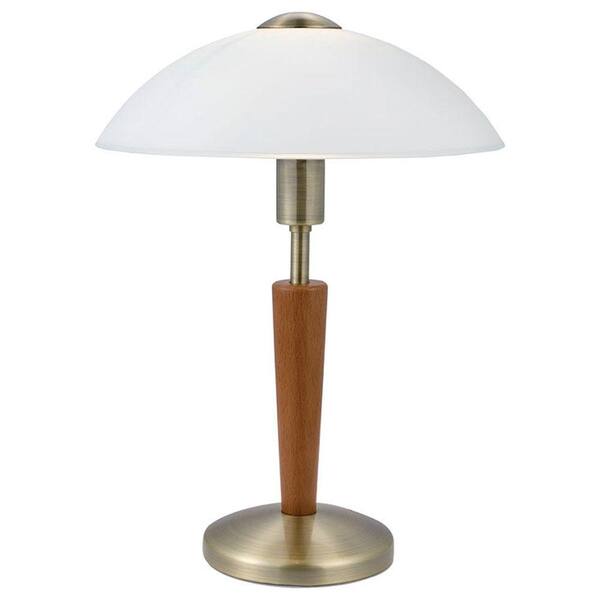 EGLO Solo 1 - 14 in. 1-Light Matte Nickel Table Lamp