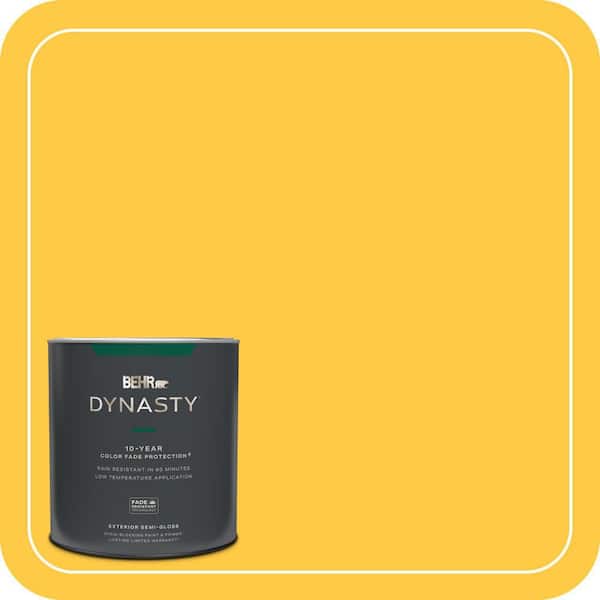 BEHR DYNASTY 1 qt. #P290-6 English Daisy Semi-Gloss Exterior Stain-Blocking Paint & Primer