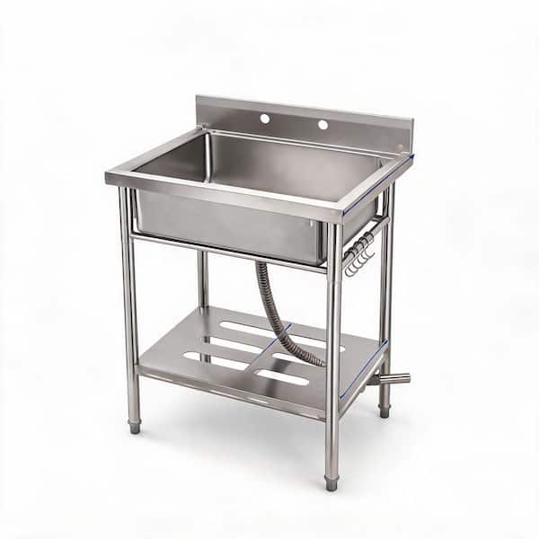 Garvee 26 x 24 x 40 in. Freestanding Stainless Steel Laundry