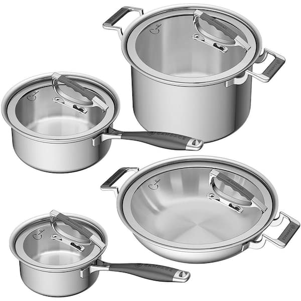 Unbranded 8-Piece Stainless Steel Cookware Set