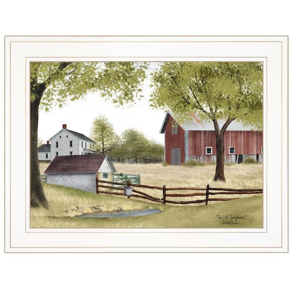HomeRoots Charlie The Old Spring House 1-Piece Framed Wall Art 15 in. x 19 in.