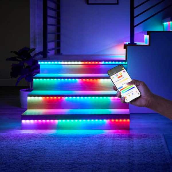 6.5ft Indoor Motion Activated RGBW Color-Changing LED Light Strip