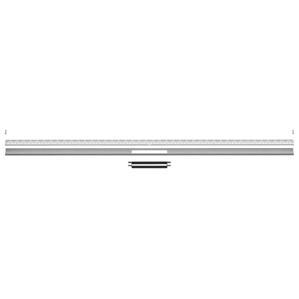 Kerdi-Line-Vario Brushed Stainless Steel 48 in. Floral Grate and Channel Floor Drain Installation Kit price history on PriceWatchPro