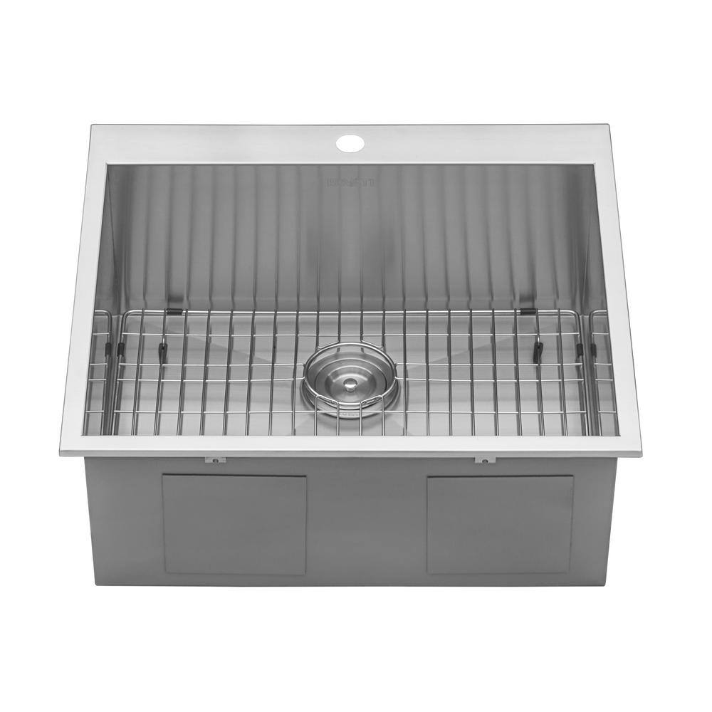 Ruvati 25" Stainless Steel Single Bowl Drop-In Kitchen Sink