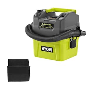 ONE+ 18V Cordless 1 Gal. Wet/Dry Vacuum (Tool Only) with Small Wet/Dry Foam Filters (2-Pack)