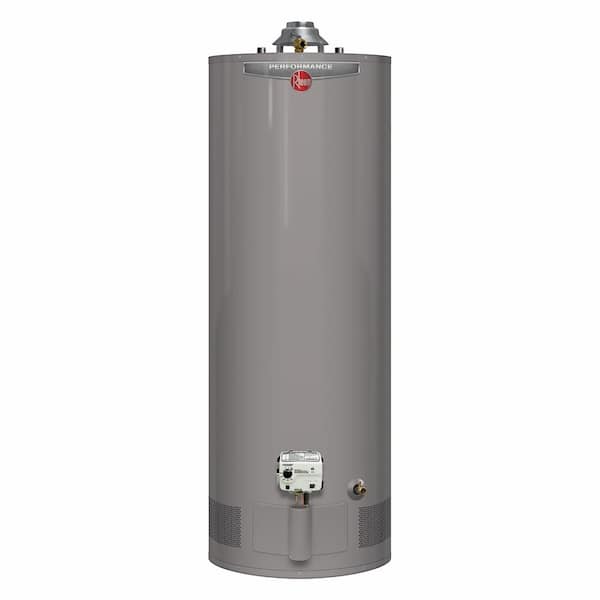 Rheem Performance 40 Gal. Tall 6-Year 40,000 BTU Natural Gas Tank Water Heater with Top T and P Valve