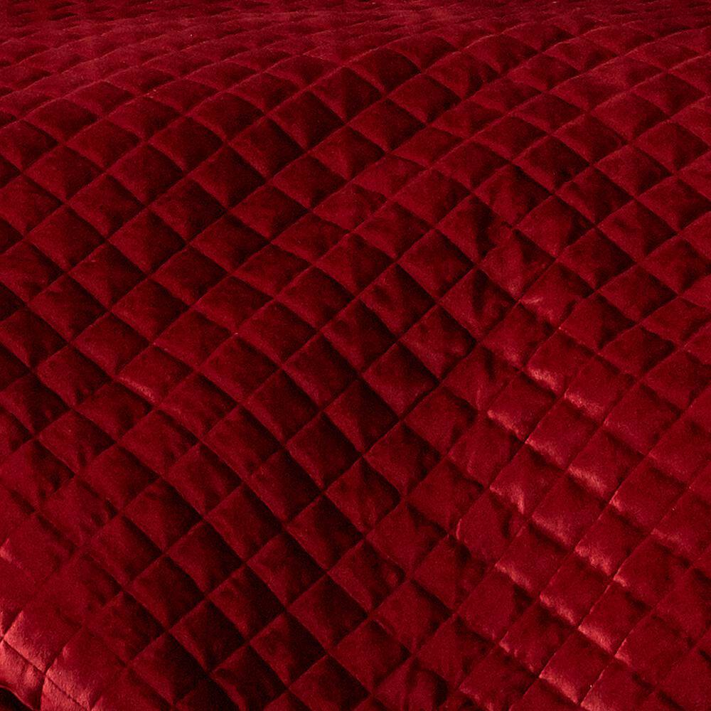 Red Velvet Twin Reversible Holiday Quilt Set