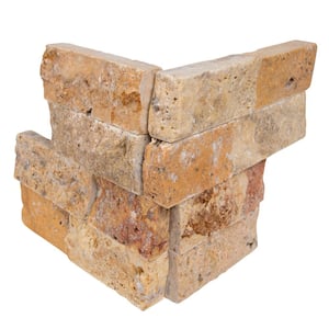 Picasso Ledger Corner 6 in. x 6 in. Natural Travertine Wall Tile (2.5 sq. ft./case)