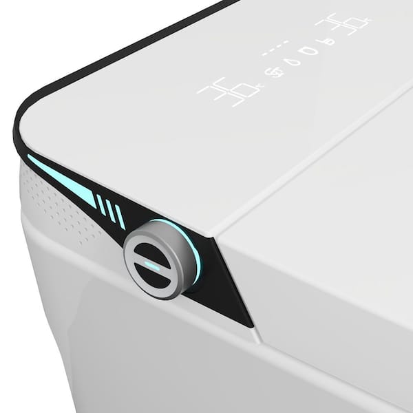 Smart Elongated Bidet Toilet 1.28 GPF in White with Foam Shield, Front Wash,Heated Seat, Auto Flush,Self-Cleaning Nozzle