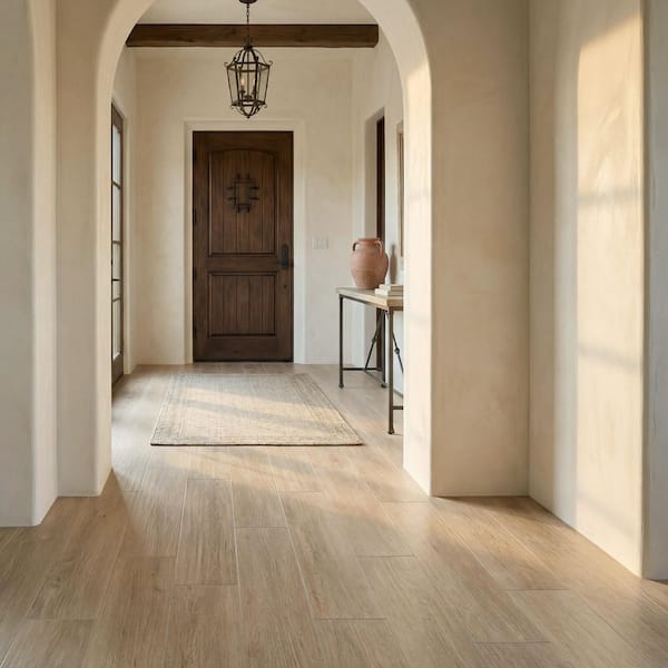 TrafficMaster Capel Timber 6 in. x 24 in. Matte Ceramic Wood Look
