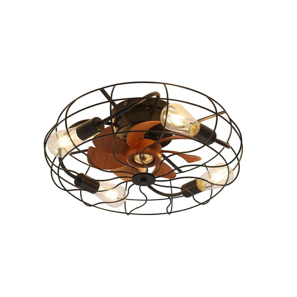 20 in. Indoor Black Low Profile Standard Ceiling Fan with Bulk Light and Remote Control price history on PriceWatchPro
