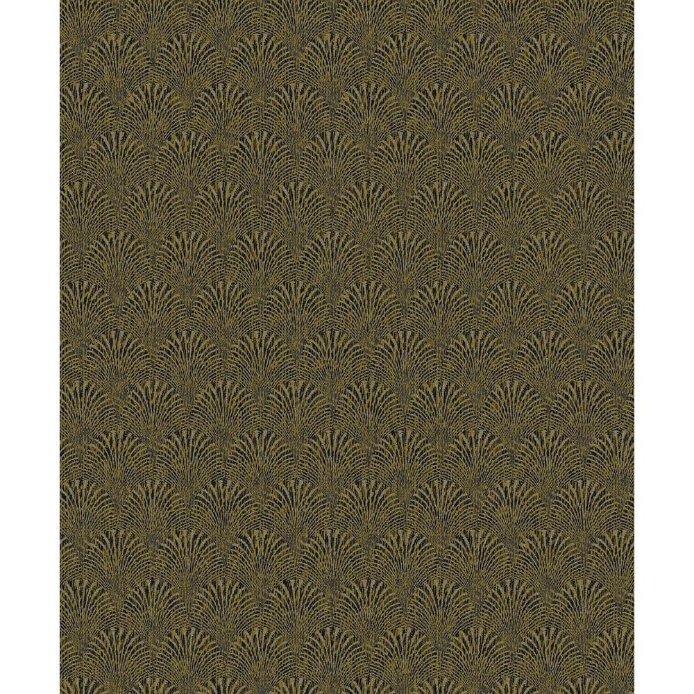 Boutique Collection Gold Metallic Geometric Fan Non-pasted Paper on Non-wov